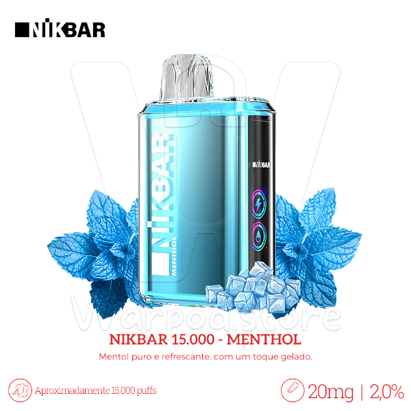 Pod Desc Nikbar 15.000  - Menthol