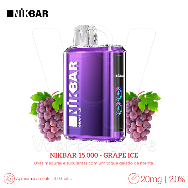 Pod Desc Nikbar 15.000 - Grape Ice