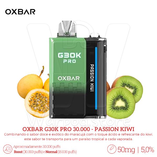 Pod Desc Oxbar G30K Pro 30.000 - Passion Kiwi