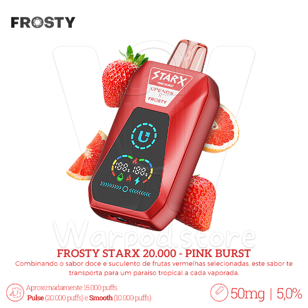 Pod Desc Frosty Starx 20.000 - Pink Burst