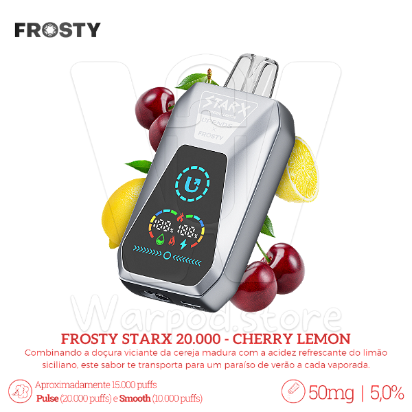 Pod Desc Frosty Starx 20.000 - Cherry Lemon