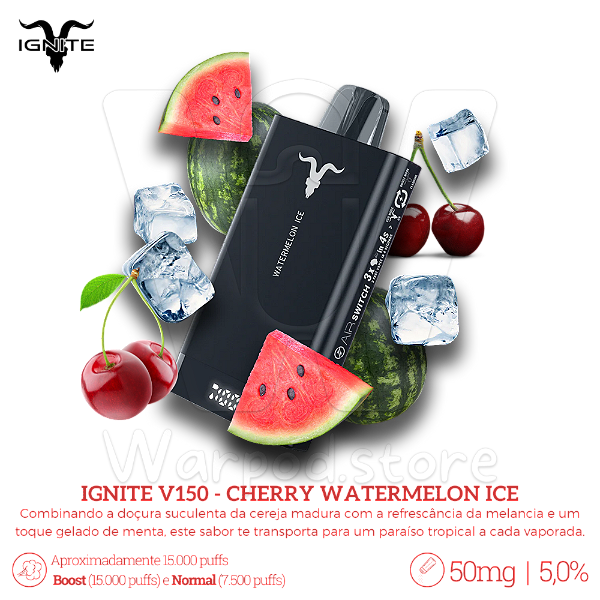 Pod Desc Ignite V150 15.000 - Cherry Watermelon Ice