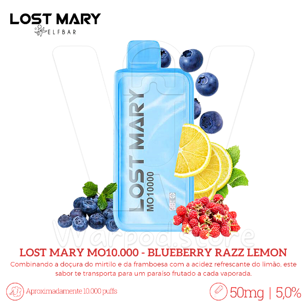 Pod Desc Lost Mary MO 10.000 - Blueberry Razz Lemon