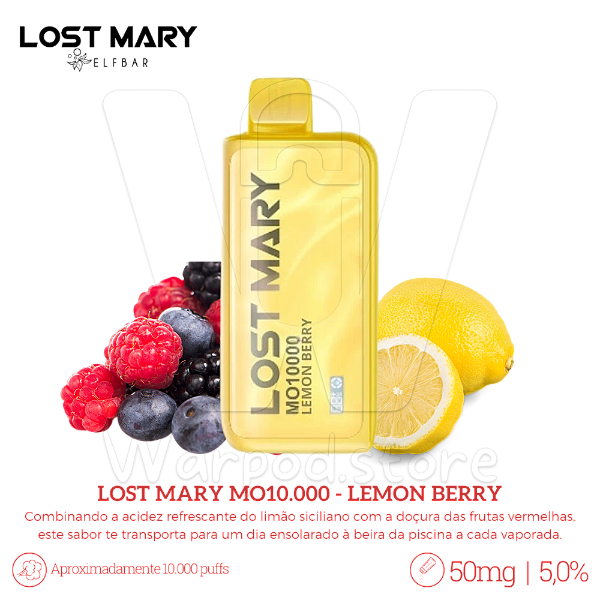 Pod Desc Lost Mary MO 10.000 - Lemon Berry