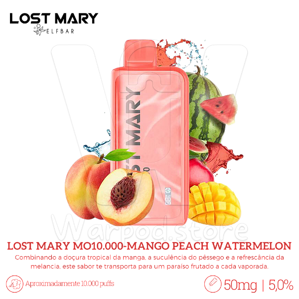 Pod Desc Lost Mary MO 10.000 - Mango Peach Watermelon