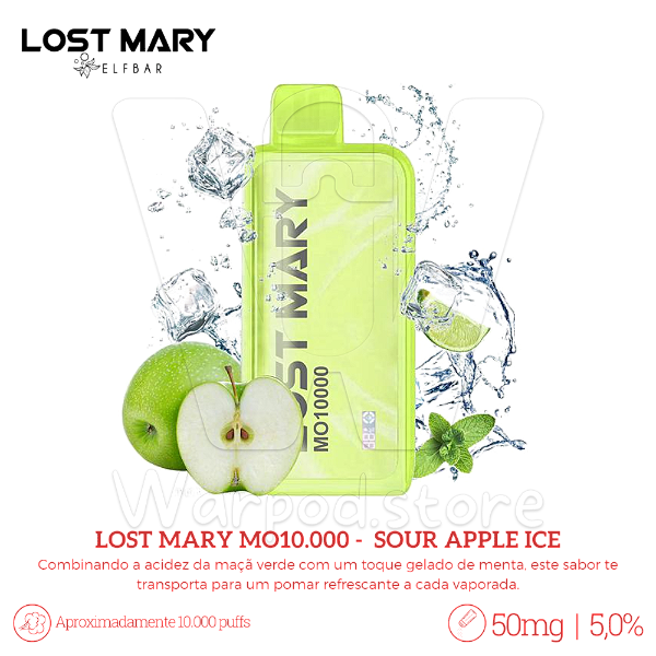 Pod Desc Lost Mary MO 10.000 - Sour Apple Ice