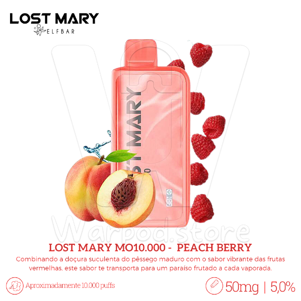 Pod Desc Lost Mary MO 10.000 - Peach Berry