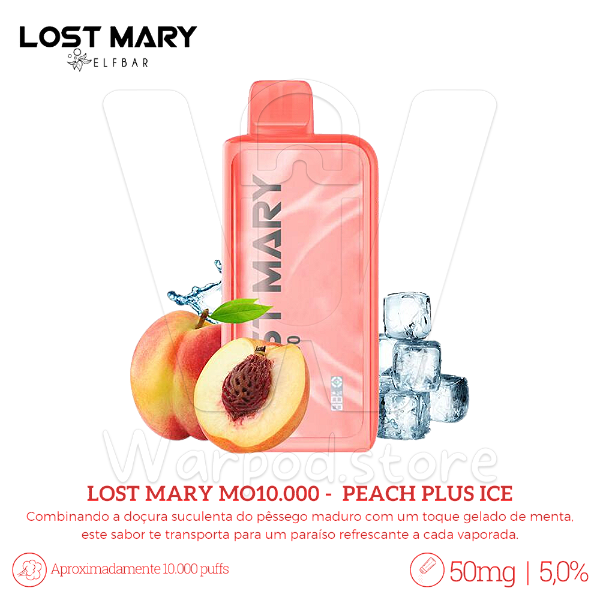 Pod Desc Lost Mary MO 10.000 - Peach Plus Ice