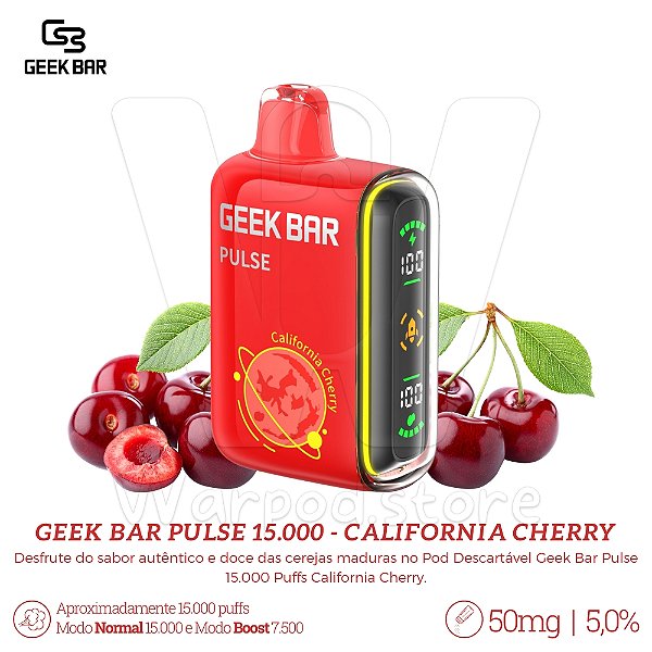 Pod Desc Geek Bar 15.000 - California Cherry