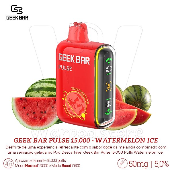 Pod Desc Geek Bar 15.000 - Watermelon Ice