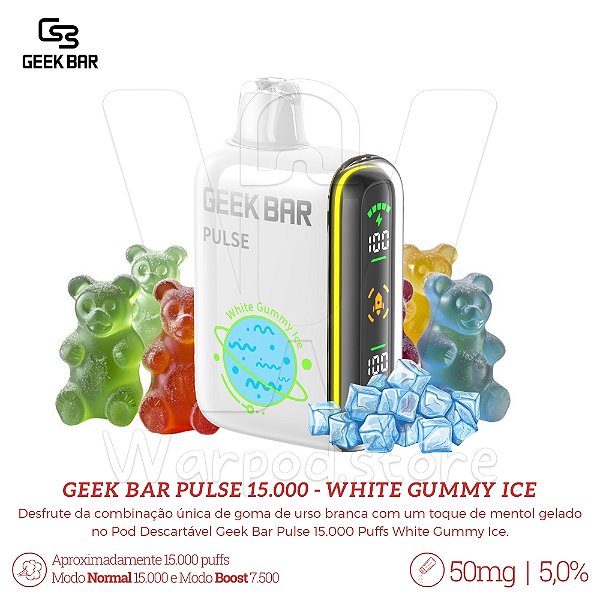 Pod Desc Geek Bar 15.000 - White Gummy Ice