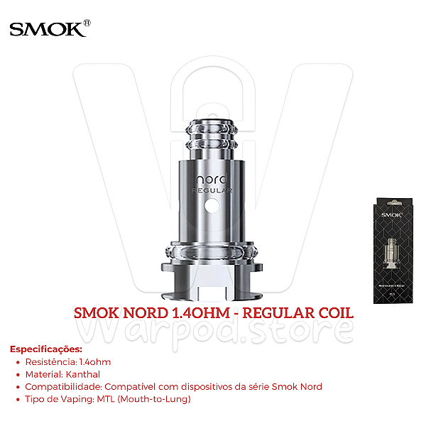 Resistencia Smok Nord 1.4ohm Regular Coil