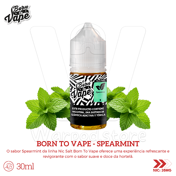 Nic Salt Born To Vape 30ml / 35mg - Spearmint