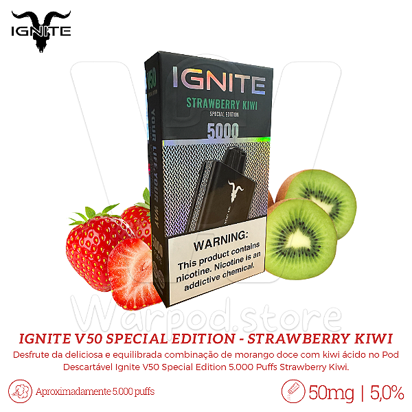Pod Desc Ignite V50 Special Edition 5.000 - Strawberry Kiwi