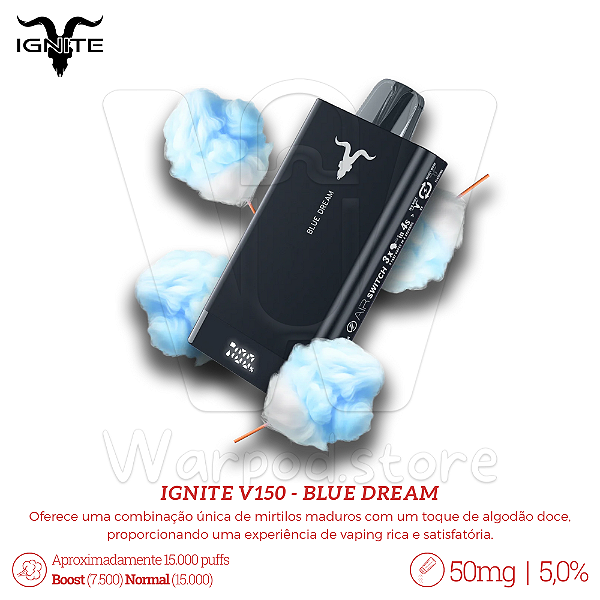 Pod Desc Ignite V150 15.000 - Blue Dream