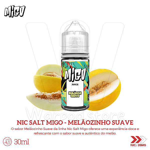 Nic Salt Migo 30ml / 35mg - Melãozinho Suave