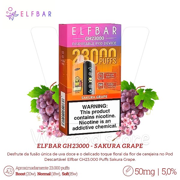 Pod Desc Elfbar GH23.000 - Sakura Grape