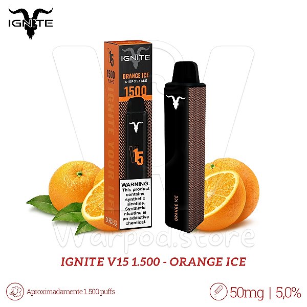 Pod Desc Ignite V15 1.500 - Orange Ice
