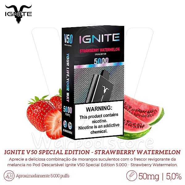 Pod Desc Ignite V50 Special Edition 5.000 - Strawberry Watermelon