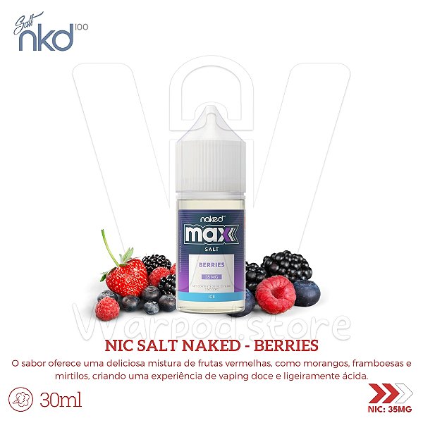 Nic Salt Naked Max 30ml / 35mg - Berries