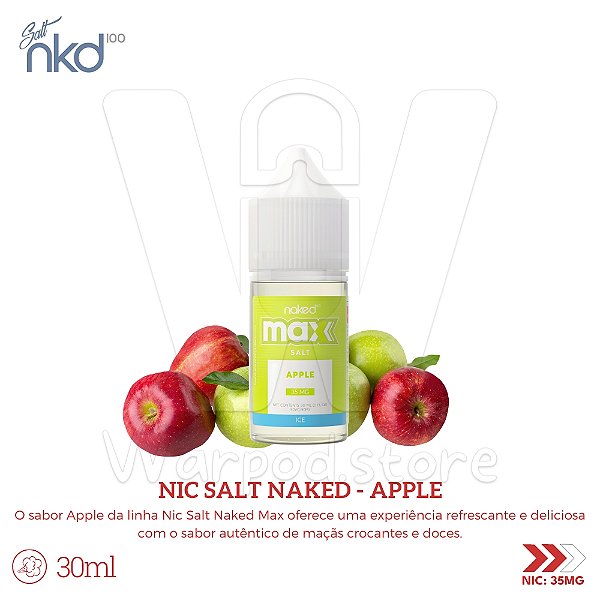 Nic Salt Naked Max 30ml / 35mg - Apple