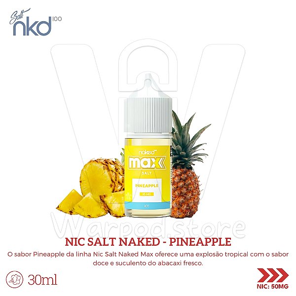 Nic Salt Naked Max 30ml / 50mg - Pineapple