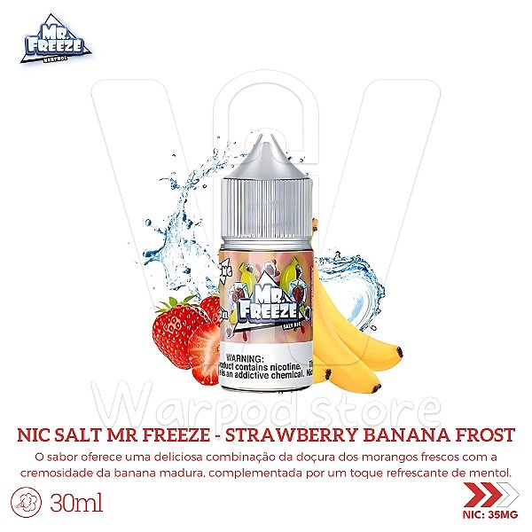Nic Salt Mr Freeze 30ml / 35mg - Strawberry Banana Frost