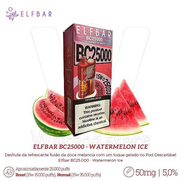 Pod Desc Elfbar Bc25.000 - Watermelon Ice