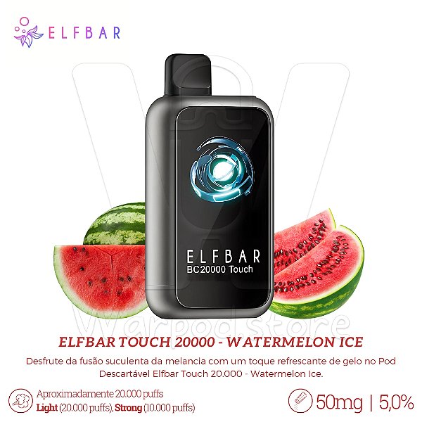 Pod Desc Elfbar Touch 20.000 - Watermelon Ice