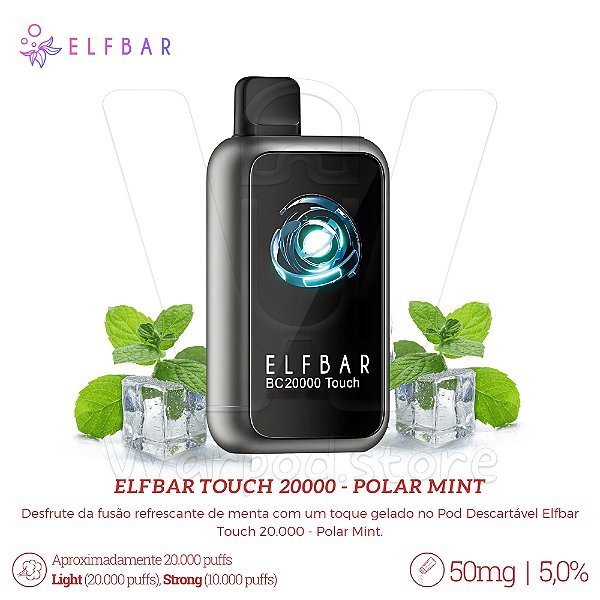 Pod Desc Elfbar Touch 20.000 - Polar Mint