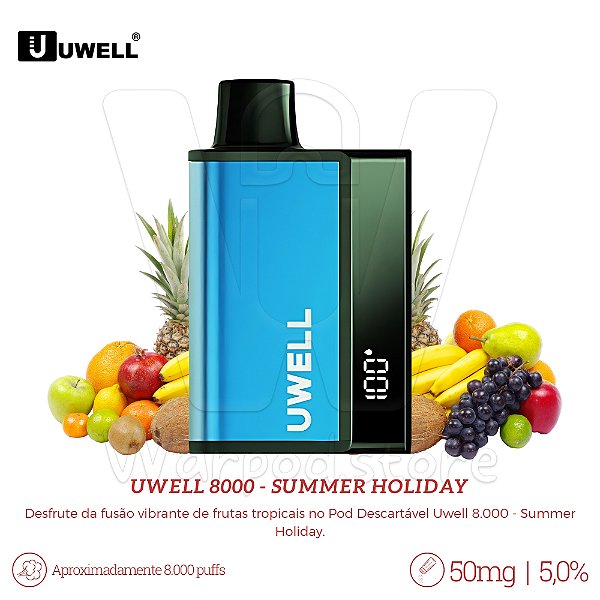 Pod Desc Uwell 8.000 - Summer Holiday