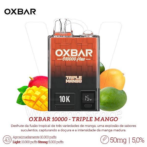 Pod Desc Oxbar 10.000 -Triple Mango