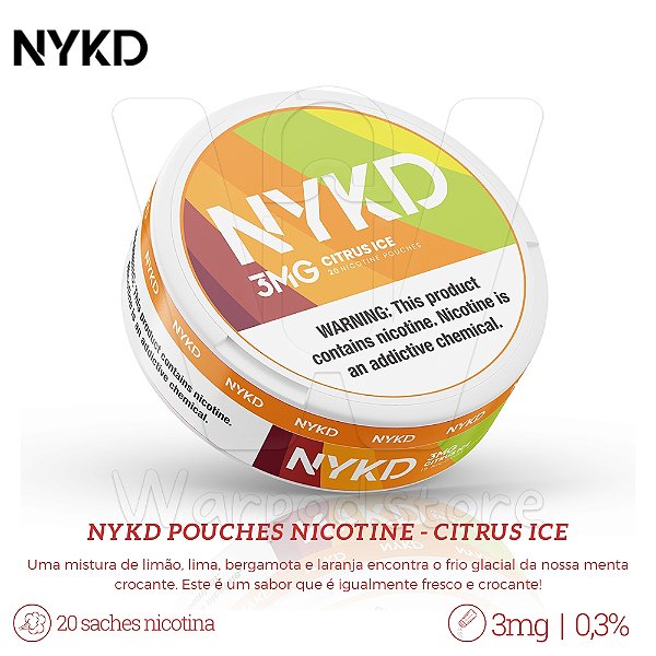Pouches de Nic NYKD 3mg - Citrus Ice