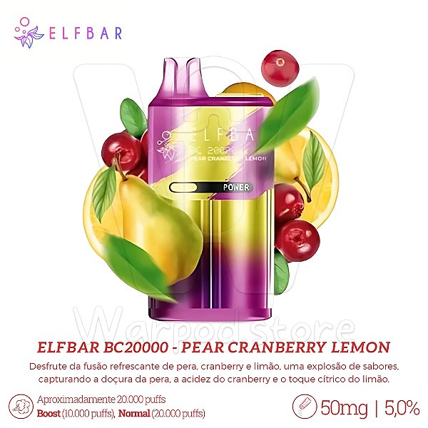 Pod Desc Elfbar BC 20.000 - Pear Cranberry Lemon