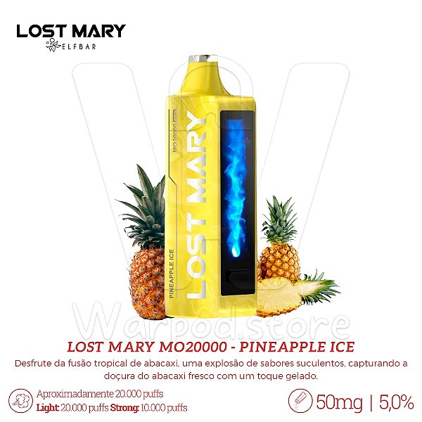 Pod Desc Lost Mary MO20.000 Pro - Pineapple Ice