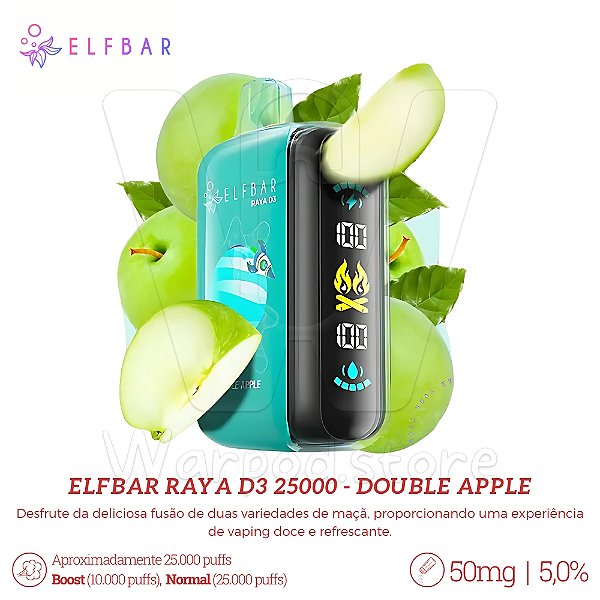 Pod Desc Elfbar Raya D3 25.000 - Double Apple