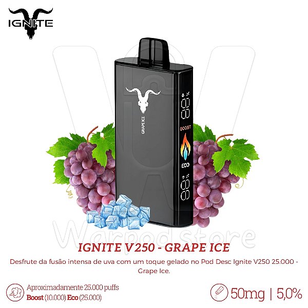 Pod Desc Ignite V250 25.000 - Grape Ice