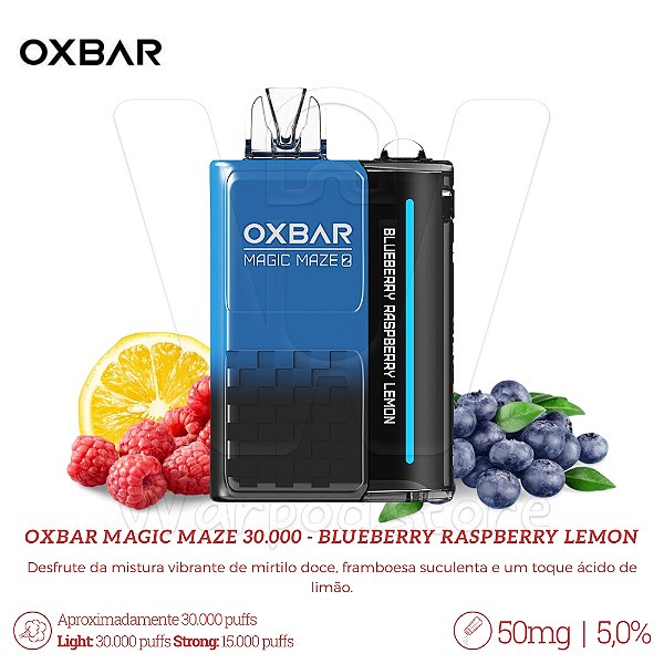 Pod Desc Oxbar Magic Maze 2.0 30.000 - Blueberry Raspberry Lemon