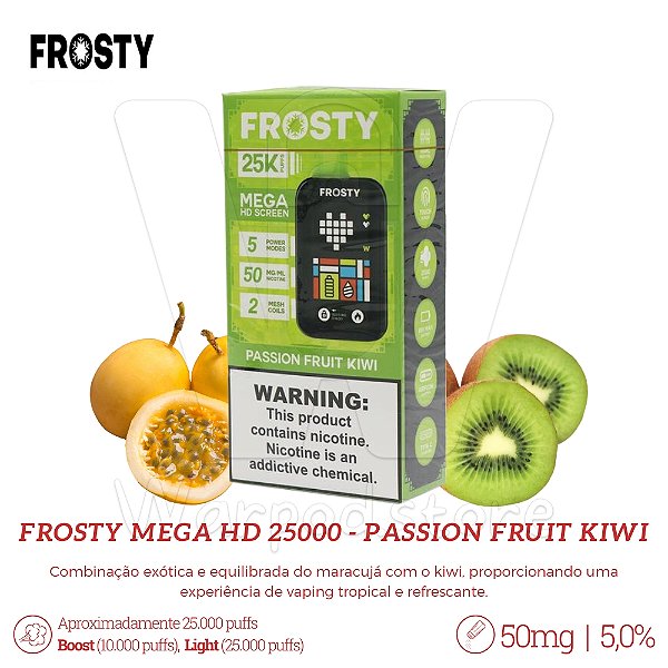 Pod Desc Frosty Mega HD 25.000 - Passion Fruit Kiwi