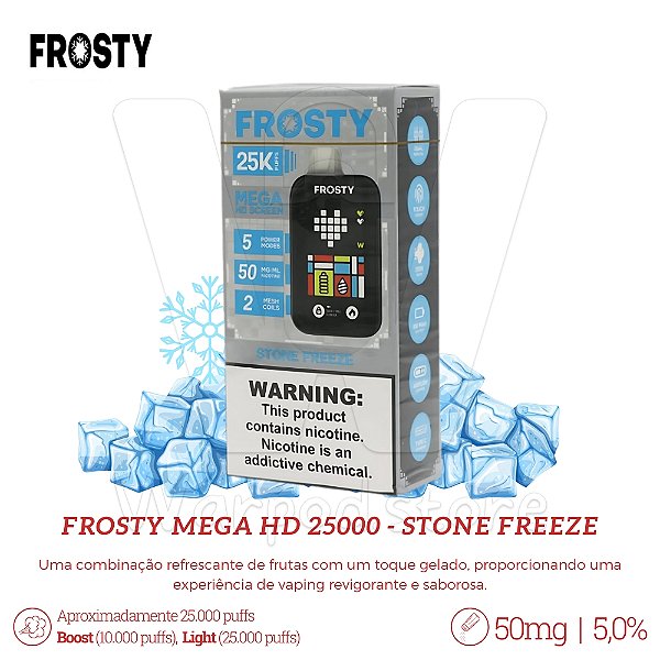 Pod Desc Frosty Mega HD 25.000 - Stone Freeze