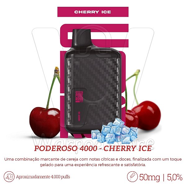 Pod Desc Poderoso 4.000 - Cherry Ice