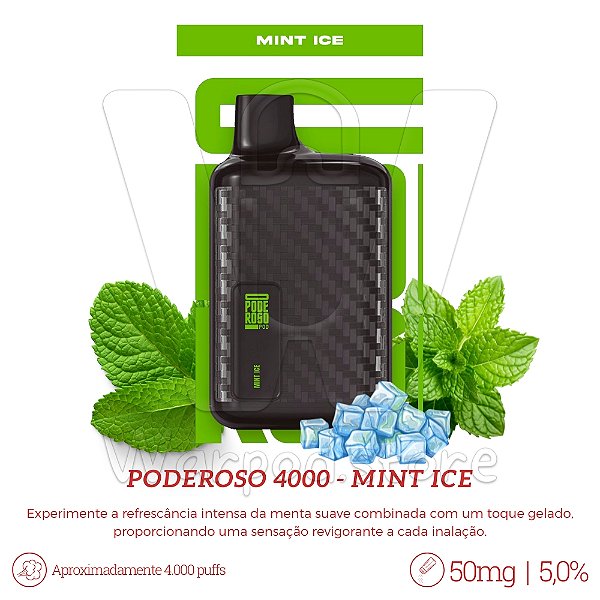 Pod Desc Poderoso 4.000 - Mint Ice