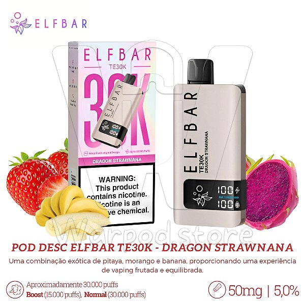 Pod Desc Elfbar TE30k - Dragon Strawnana