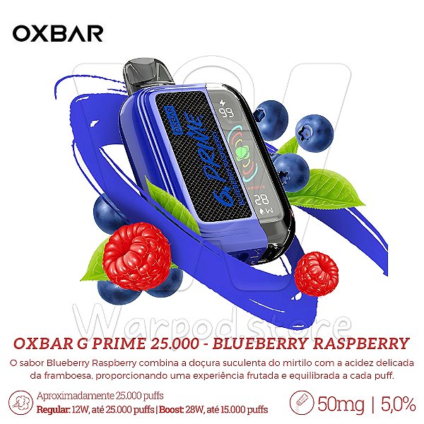 Pod Desc Oxbar G Prime 25.000 - Blueberry Raspberry