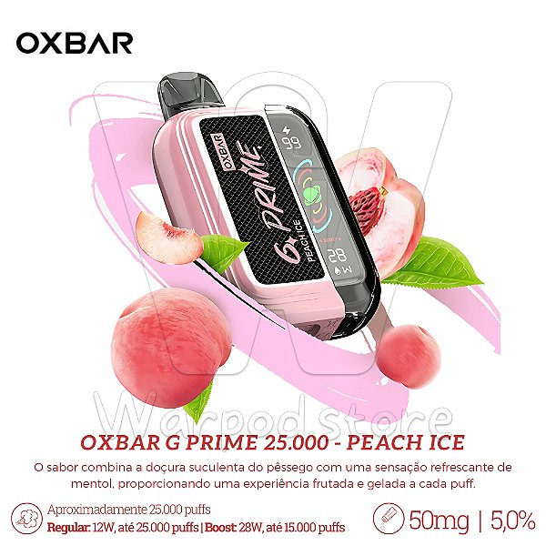 Pod Desc Oxbar G Prime 25.000 - Peach Ice