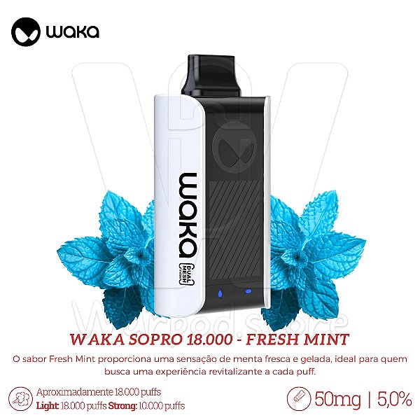 Pod Desc  Waka SoPro 18000 - Fresh Mint