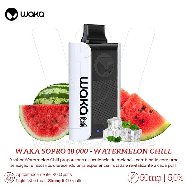 Pod Desc  Waka SoPro 18000 - Watermelon Chill