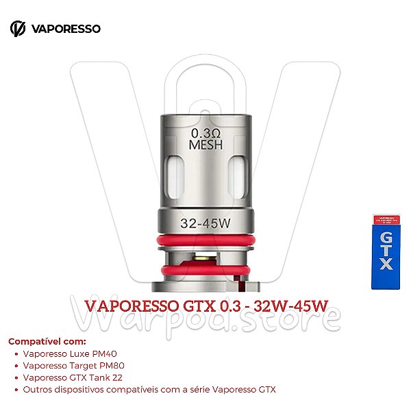 Resistencia Vaporesso Gtx 0.3 32w-45w