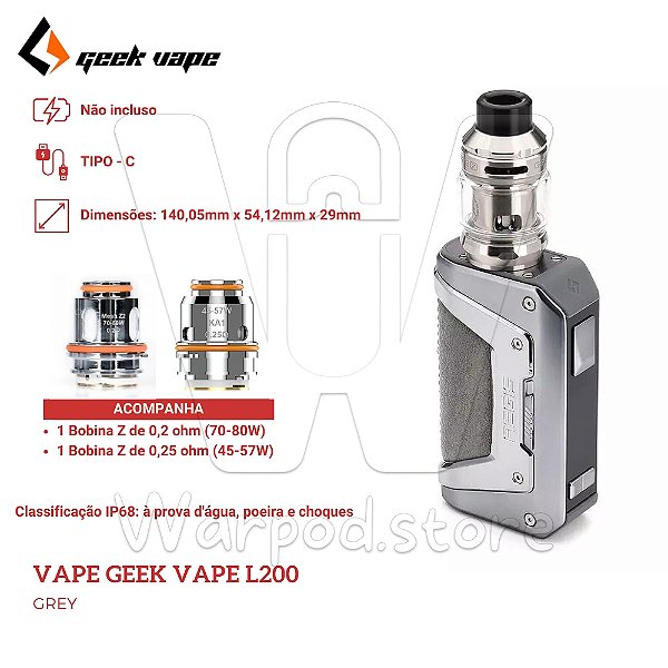 Vape Geek Vape L200 - Grey