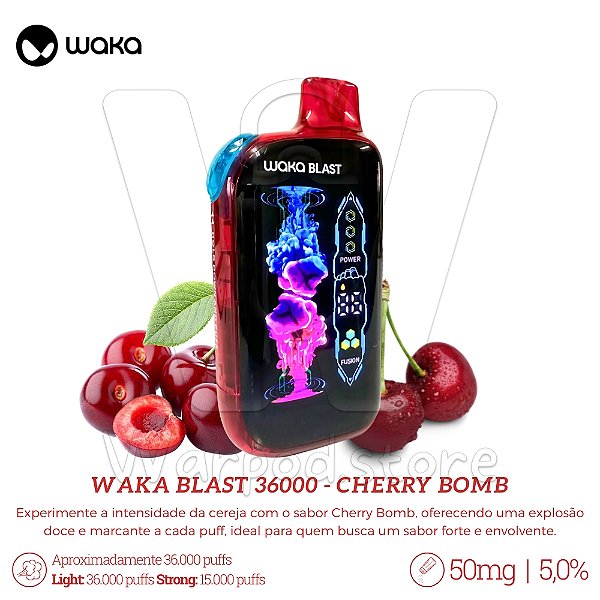 Pod Desc Waka Blast 36000 - Cherry Bomb